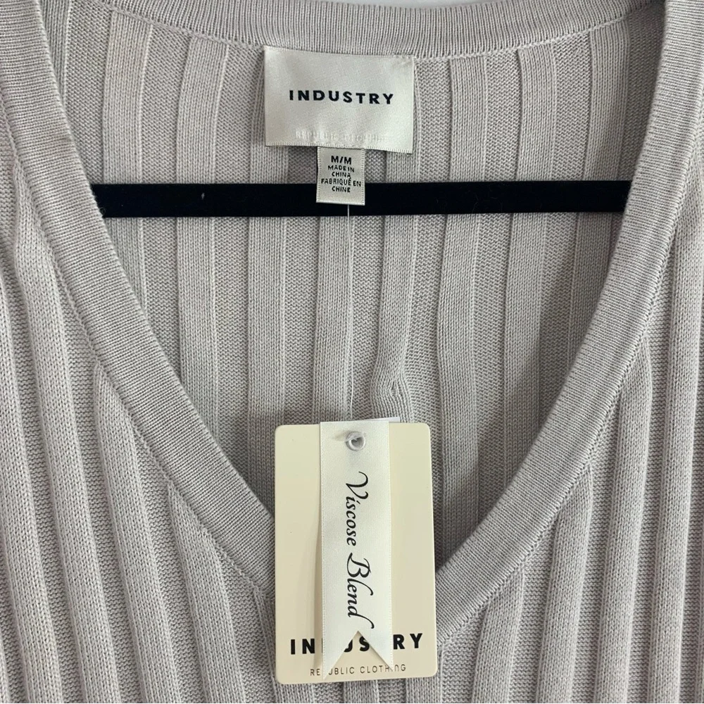2 PIECE SET NWT Industry Ribbed Knit Top and Maxi Skirt, size M - Picture 4 of 16